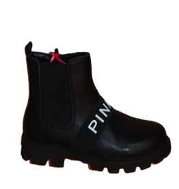 Pinko Bottine schoen leer zwart dr martens