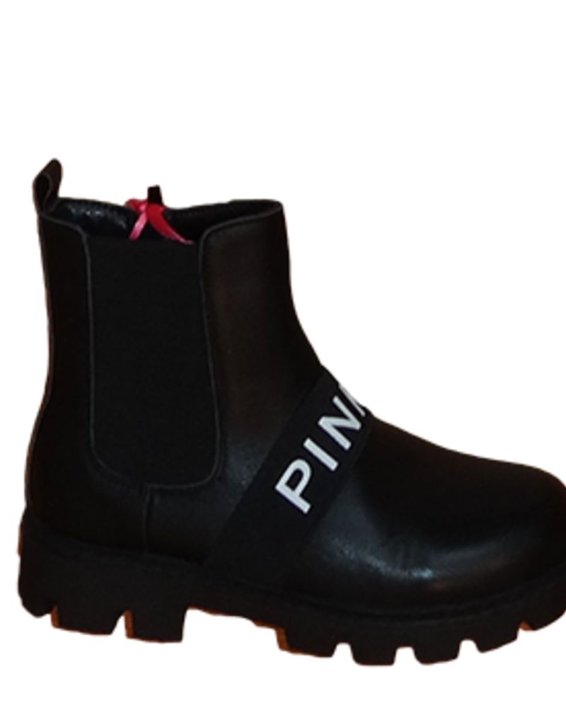 Pinko Bottine schoen leer zwart dr martens