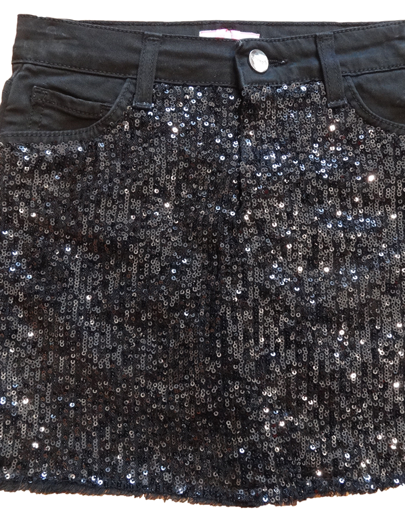 Pinko rok zwart glitters