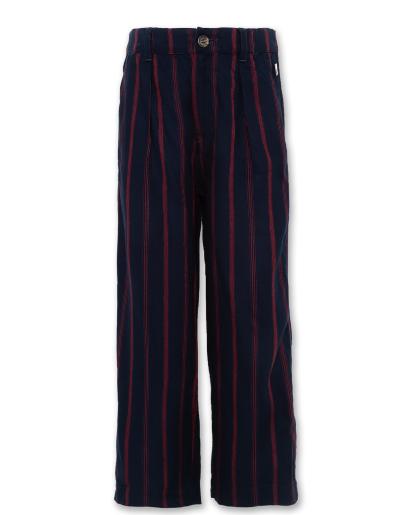 Ao76 broek streep blauw rood