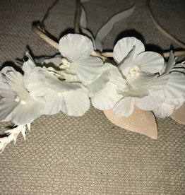 Zoysan speld bloemen ecru/nude+lint