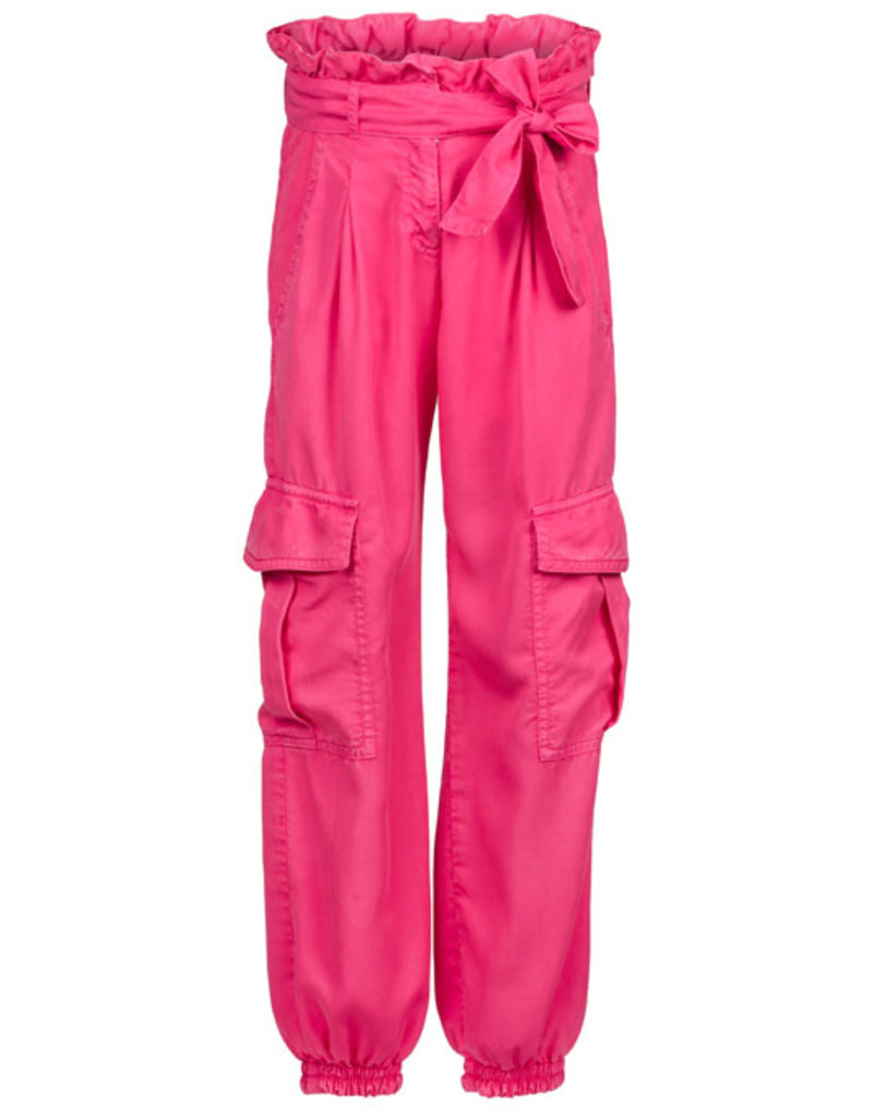 Elsy broek zijzakken soepel fuchsia