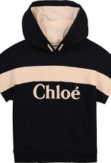 Chloe blauwe broek pasend bij hoodie