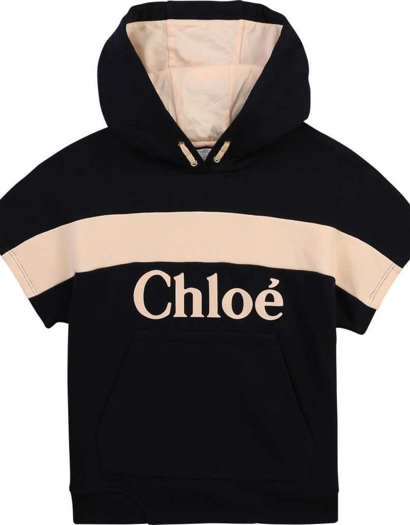 Chloe blauwe broek pasend bij hoodie