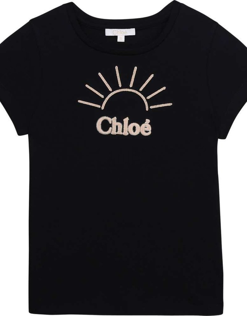 Chloe blauwe broek pasend bij hoodie