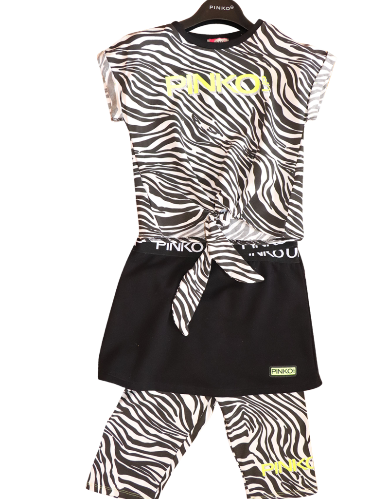 Pinko Up t-shirt km zebraprint