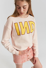 Indee sweater ecru/roze ind