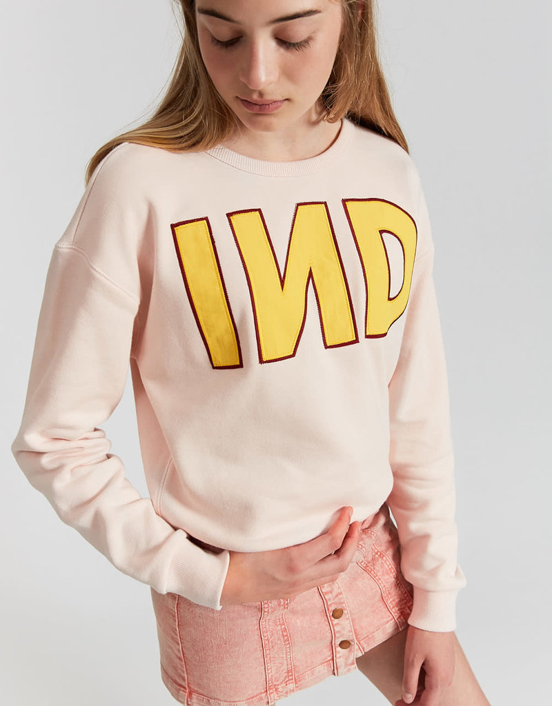 Indee sweater ecru/roze ind