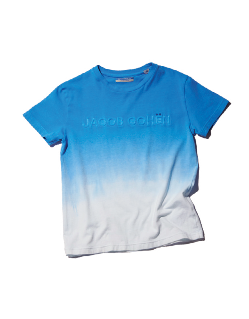 Jacob Cohen T-shirt cobalt wit logo