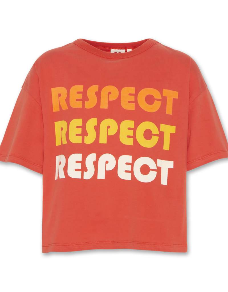 AO76 t-shirt oversized rood respect