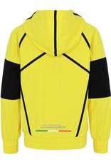 Lamborghini hoodie jas geel contrast zwart