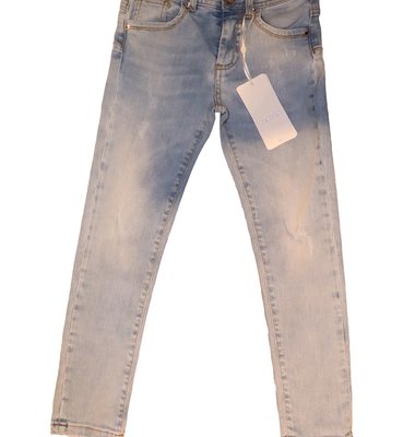 Fun Fun jeansbroek destroyed licht blauw