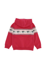 Chiara Ferragni sweater met kap en logo  fuchsia