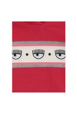 Chiara Ferragni sweater met kap en logo  fuchsia