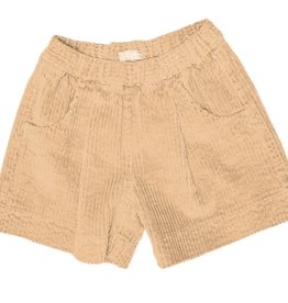 Il Gufo rib short in zandkleur