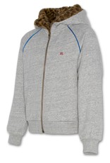 AO76 grijze hoodie met rits