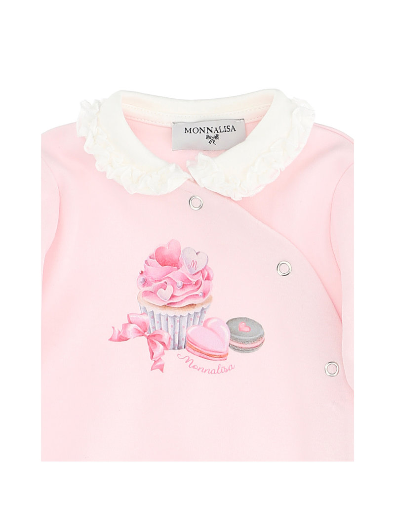 Monnalisa kruippakje roze met cake