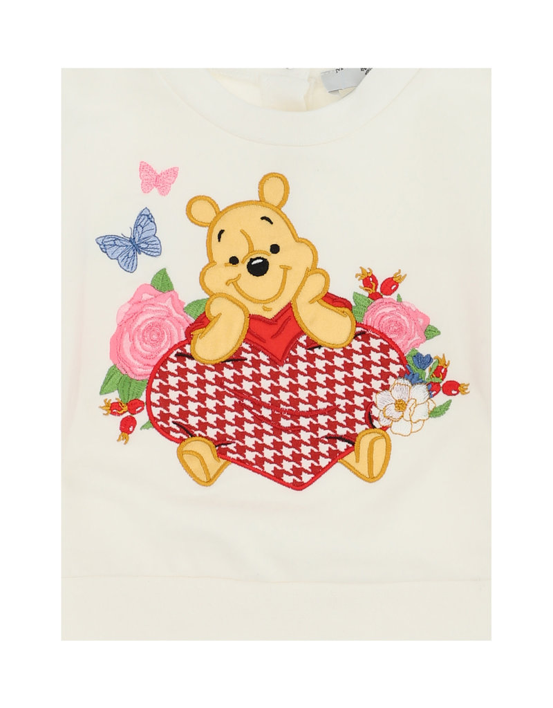 Monnalisa ecru sweater winnie de pooh