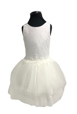 Linea Raffaelli jurk kanten rug glitter tule