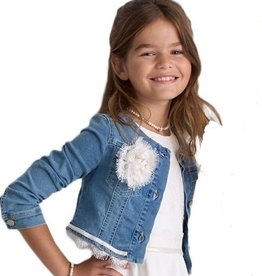 Diamante Blu jeans blazer kant afwerking