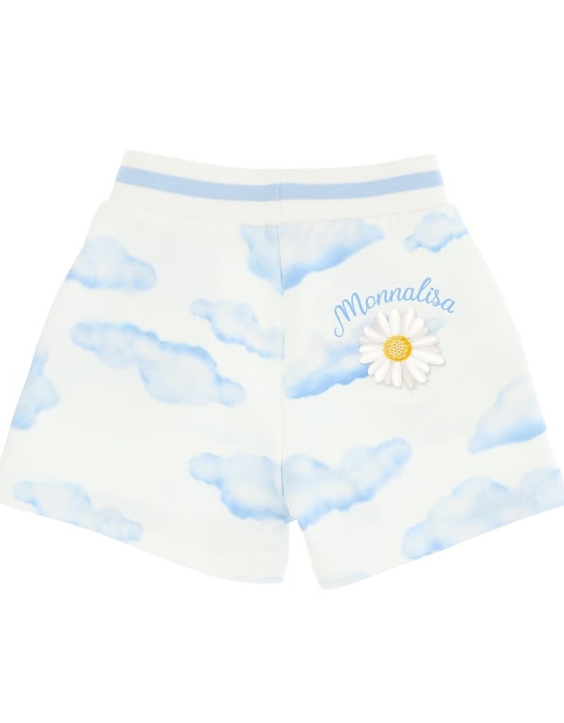 Monnalisa short steekzakken blauw wit