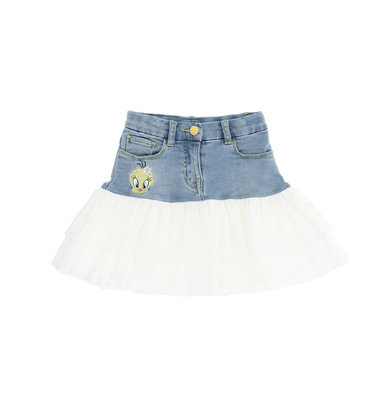 Monnalisa jeansrok met wit tweety