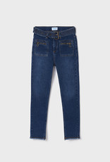 Mayoral jeans broek ritsjes en ceintuur