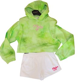 Pinko Up cropped hoodie groen