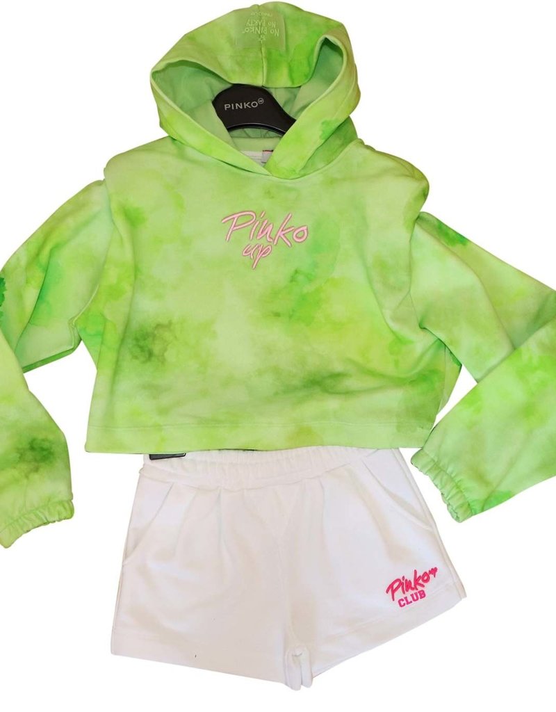 Pinko Up cropped hoodie groen