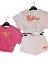 Pinko Up T-shirt fel roze