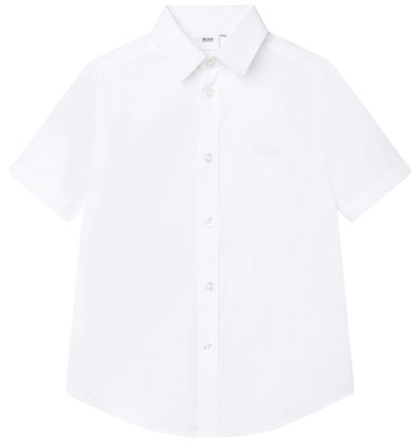 Hugo Boss wit hemd met korte mouwen
