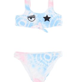 Chiara Ferragni bikini tie dye ster oog