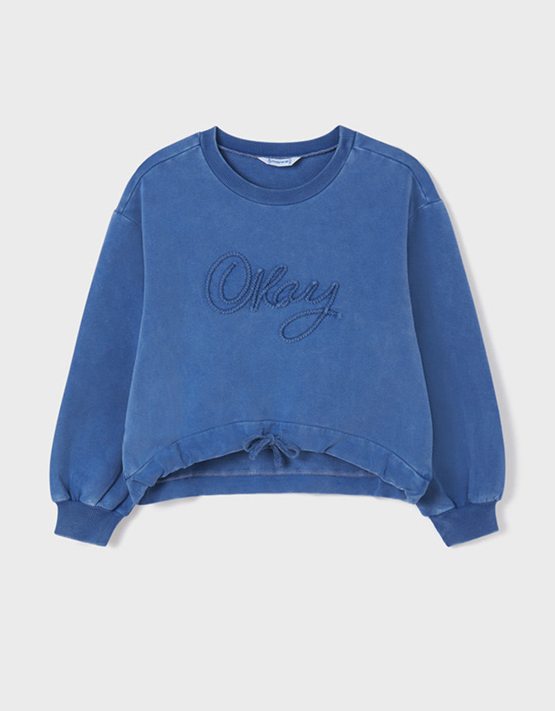 Mayoral blauwe jeans sweater okay