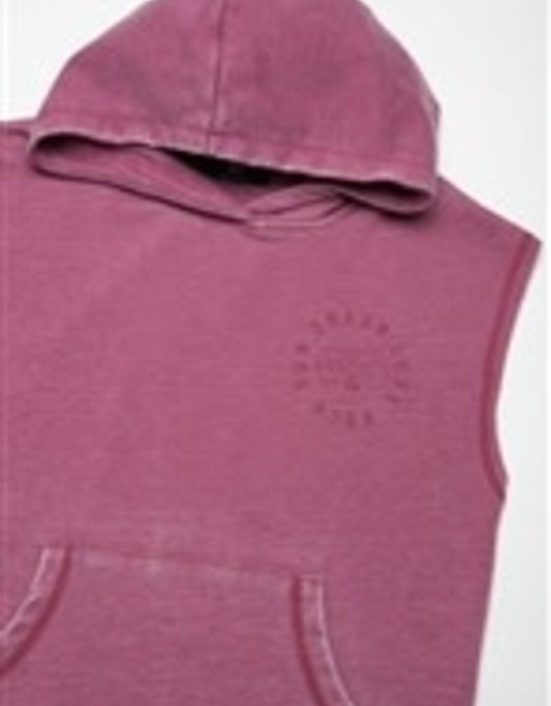 Le temps des Cerises hoodie jurk in purper print achter