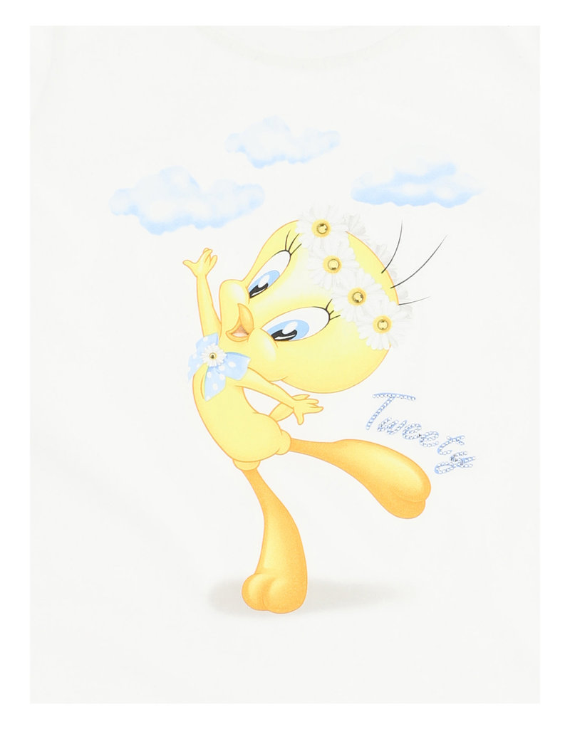 Monnalisa T-shirt ecru km tweety