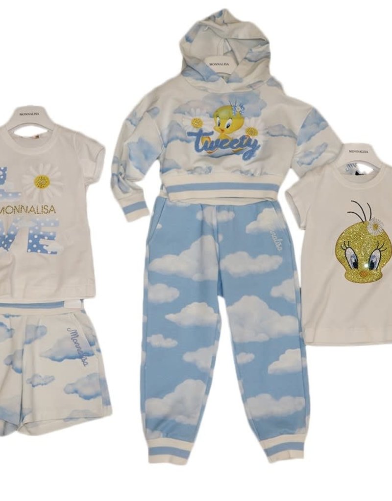 Monnalisa T-shirt ecru km tweety