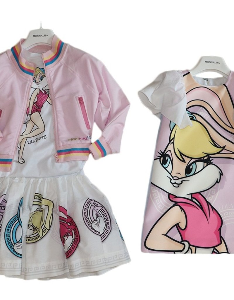 Monnalisa wit t-shirt bugs bunny