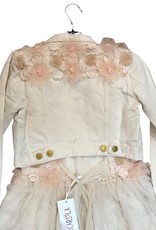 Barcarola blazer kleine nude bloemen