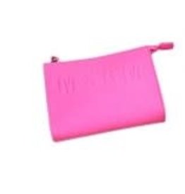 MSGM eco leer tasje in fluo fuchsia