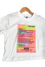 MSGM T-shirt wit met fluo kleuren