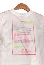MSGM T-shirt wit met fluo kleuren