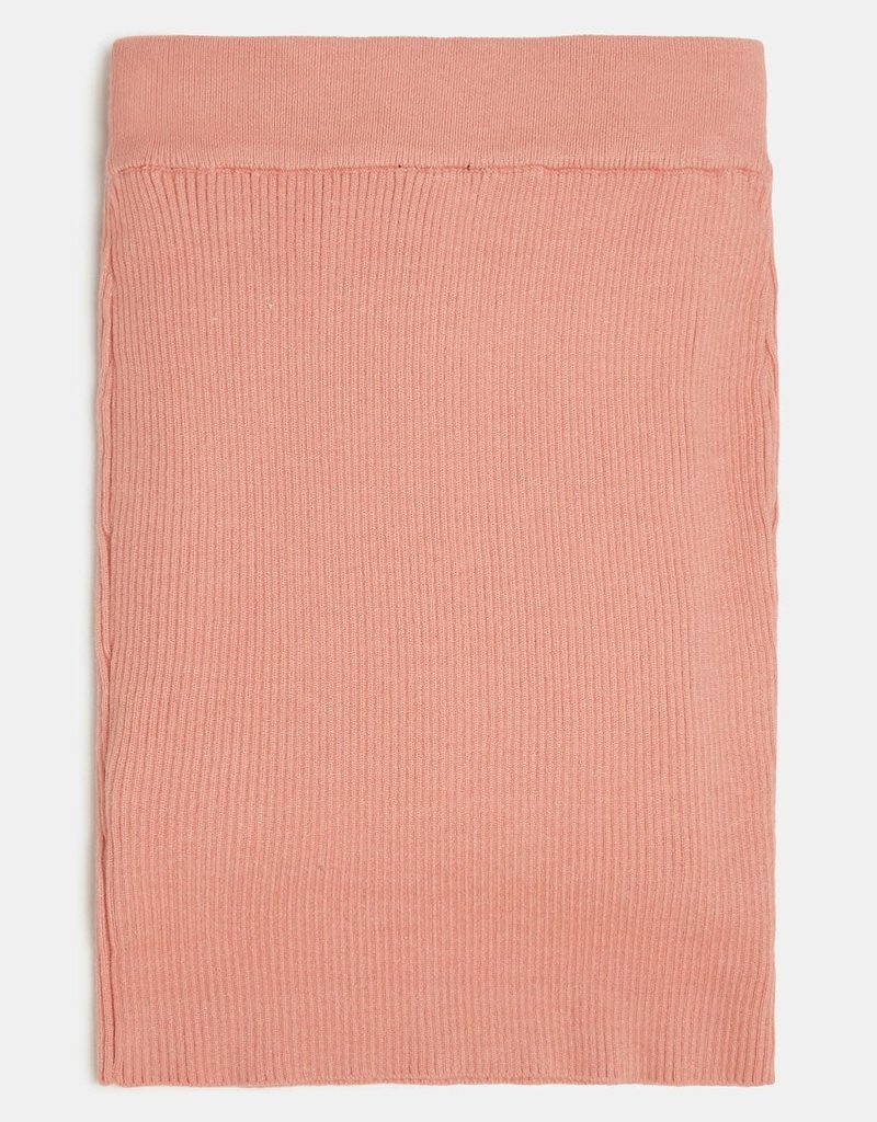 Guess oud roze gebreide strakke rok