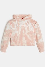 Guess tie dye hoodie sweater in peach tinten