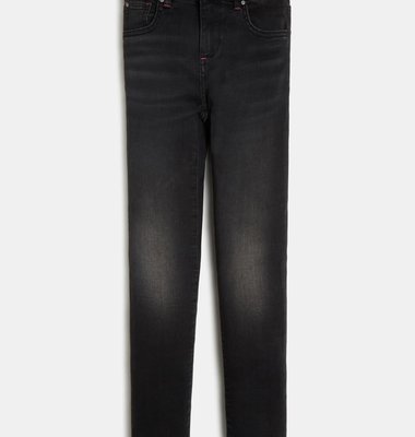 Guess zwarte skinny jeans broek stone washed