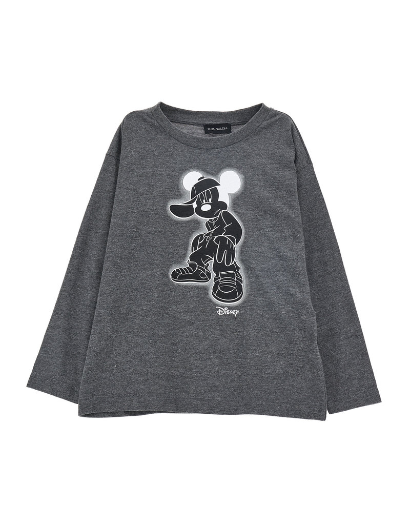 Monnalisa grijze t-shirt met mickey als print