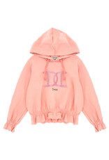 Dixie hoodie in oud roze met DI