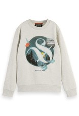 Scotch&Soda sweater egrijs melange ruimte