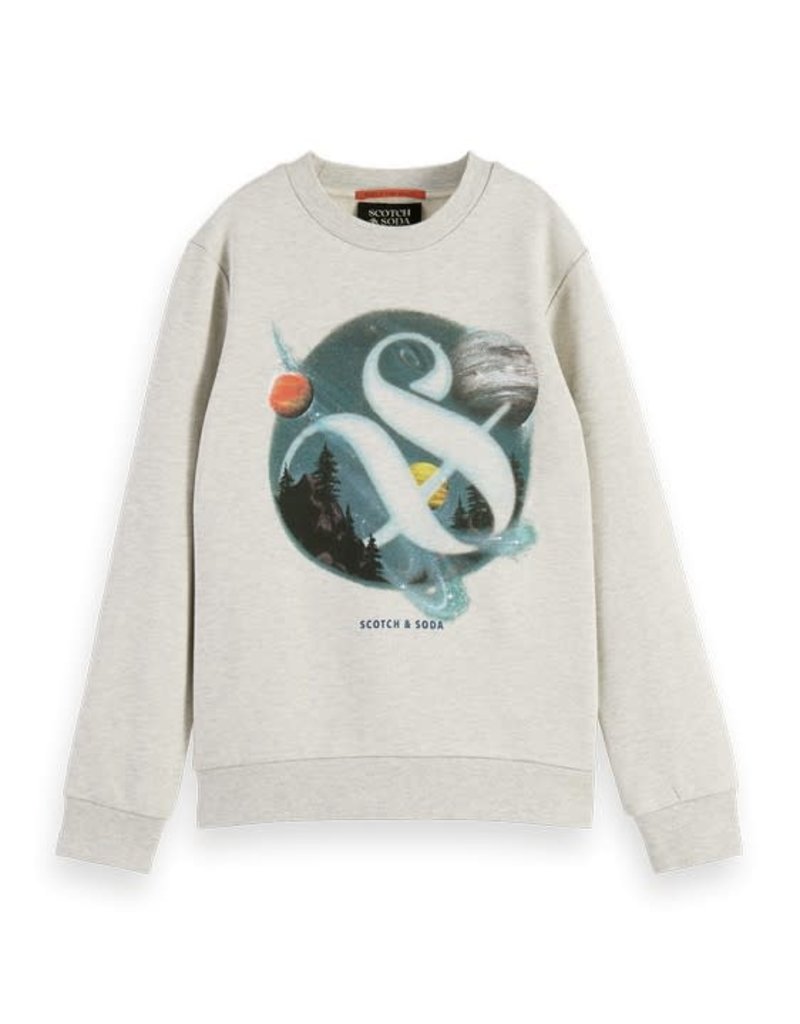 Scotch&Soda sweater egrijs melange ruimte