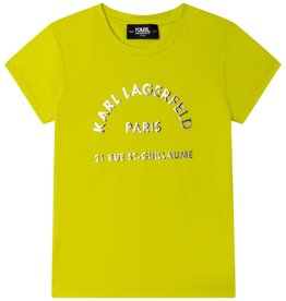 Karl Lagerfeld geel t-shirt km met logo