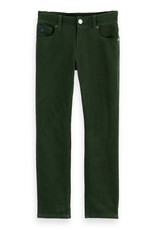 Scotch&Soda broek groen strummer stretch soft corduroy